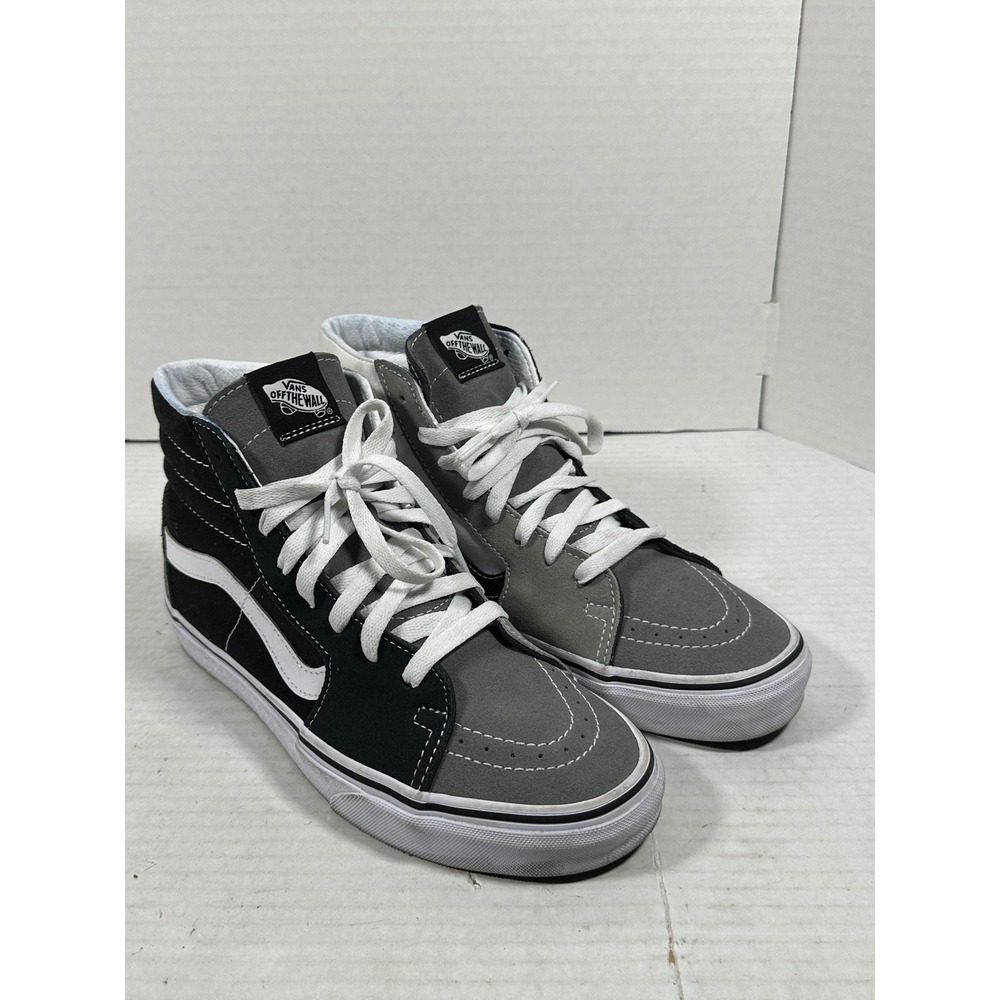 Vans Sk8-Hi Colorblock Black Grey White High Top Sneakers Men 7.5 Women 9 508357